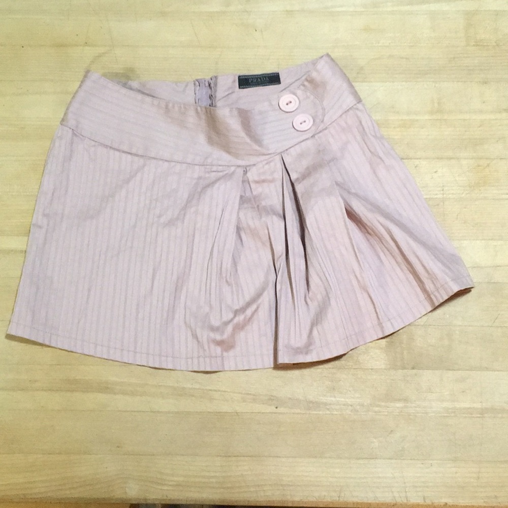 Vintage PRADA lavender mini skirt